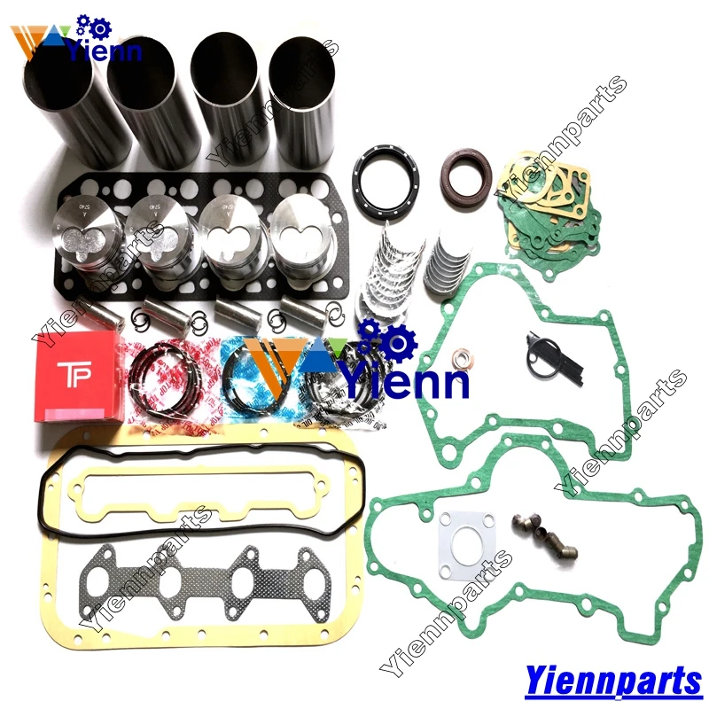 

For Mitsubishi K4D Overhaul Rebuild Kit Piston Ring Gasket Bearing Set CATERPILLAR MS030 MS04M Excavator K4D Diesel Engine