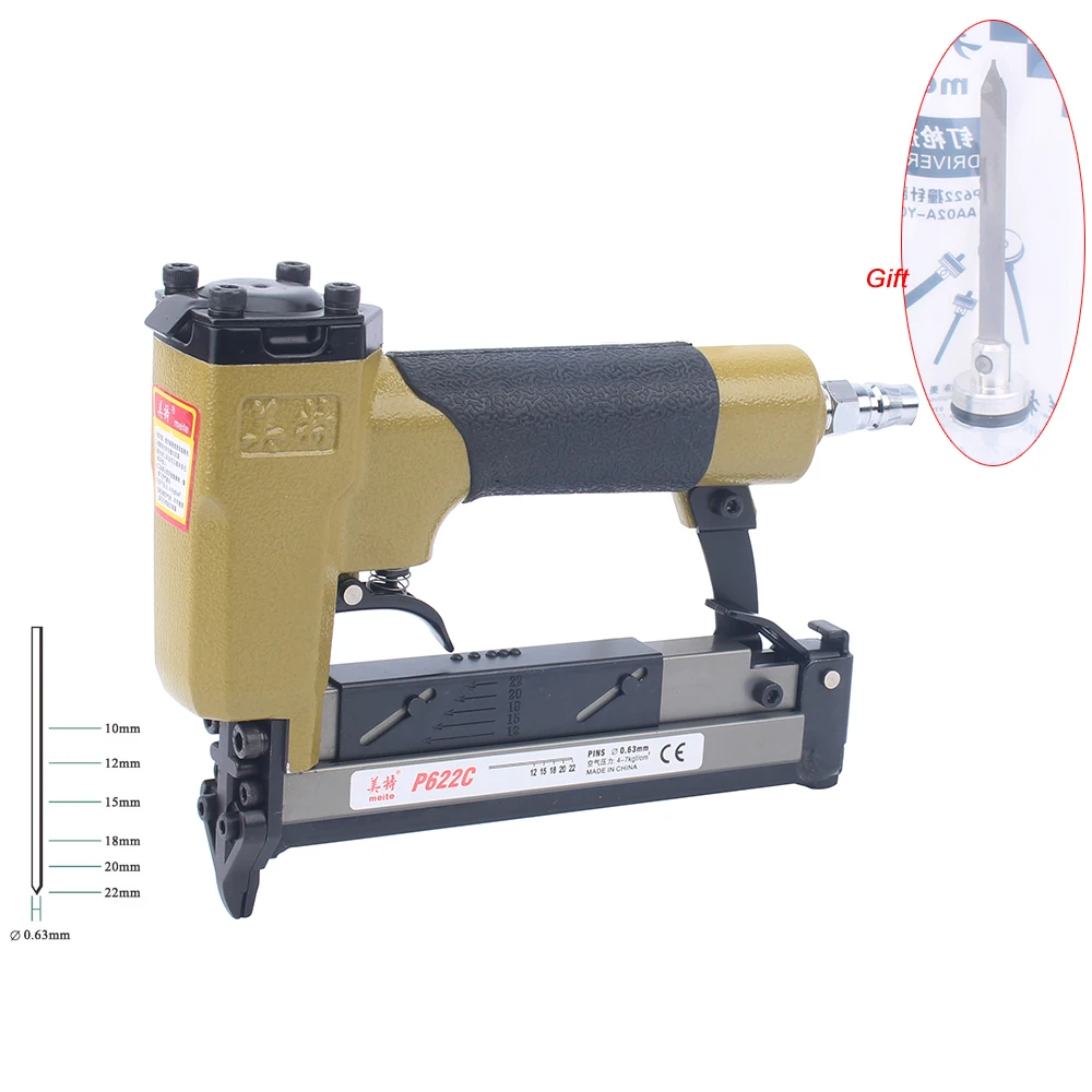 Meite P622C Pneumatic Brad Nailer Gun Air Brad Gun 22mm