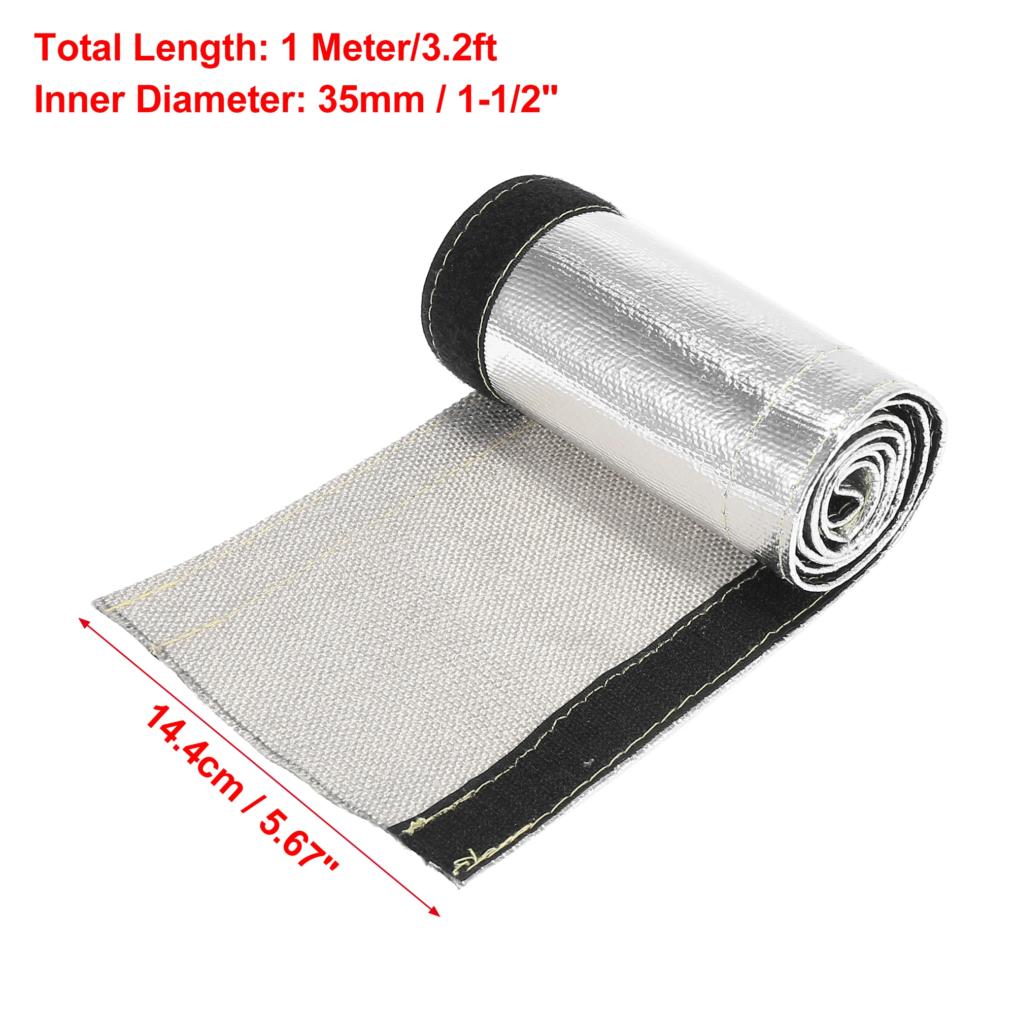 Heat Shield Sleeve Insulator Wire Mug Wrap Loom Tube Metallic Heat Shield Insulated Fuel Lines Heat Protection Car Accessories