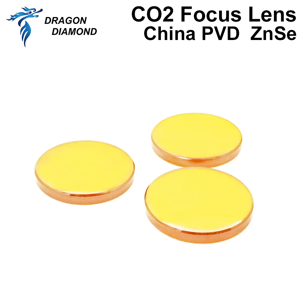 Lente de foco para gravação a laser e máquina de corte, China CO2, ZnSe, FL38.1, 50,8, 63,5, 101,6, 1.5 - 4 \