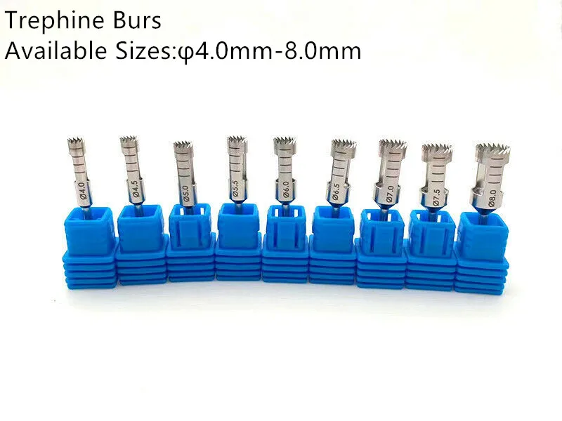 

1x Trephine Dental Surgery Bone Graft Drills Surgical Bur & Holder φ4.0mm-8.0mm