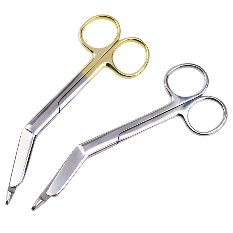 Stainless Steel Gauze Bandage Scissors Gold Handle Dressing Surgical Scissors Household Plaster Scissors Nurse Scissors