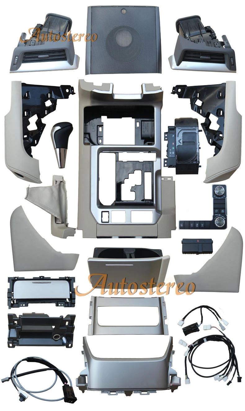 Gen 2 All in Retrofit Kits After Market For TOYOTA LAND CRUISER LC200 2008-2015 Multimedia Player Radio Head Unit Console Door