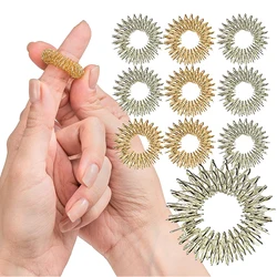 Anéis Sensoriais Spiky para Dedo, Massagem de Acupressão, Circulação, Fidget Toys, Grande Terapia, Adulto, 10 Pcs