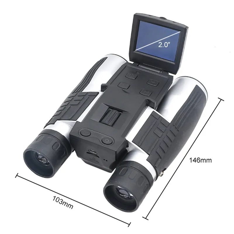 12X32กล้องส่องทางไกลดิจิตอล1080P HD ที่มีประสิทธิภาพกล้องโทรทรรศน์2.0 "LCD หน้าจอ USB 2.0 To PC วิดีโอกล้องล่าสัตว์กลางแจ้ง