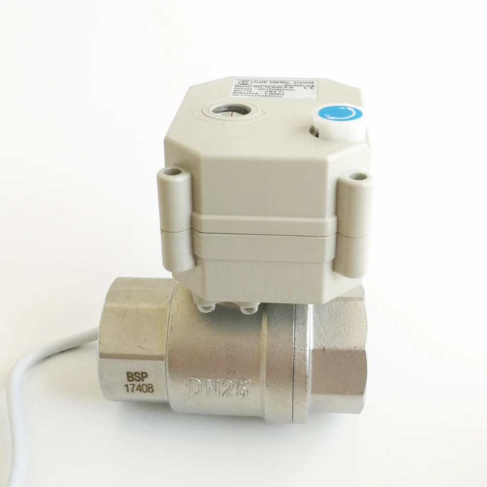 Actuated Stainless Steel Valves DN25 AC/DC9V 12V 24V 3 Wires 7 Wires Metal Gear Motorized Valves 1''  IP67 CE Metal Gears