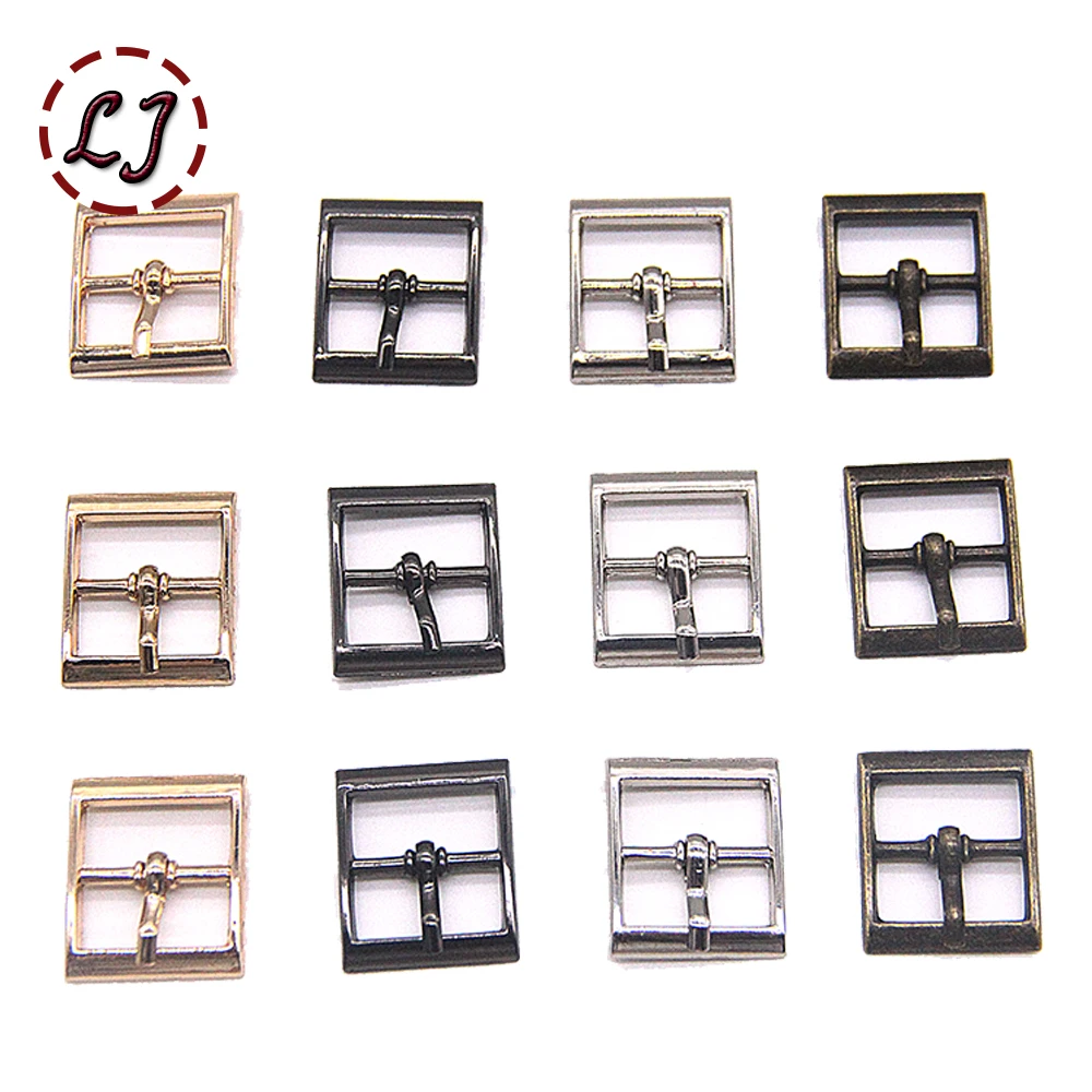 20pcs/lot 16mm silver bronze gold Square metal shoes bag Belt Buckles decoration DIY Accessory Sewing