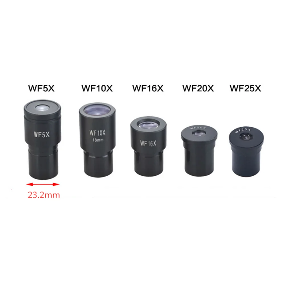 Agnicy Microscope Wide-angle Eyepiece WF5X WF10X WF16X WF20X WF25X Interface 23.2mm Large Field of View