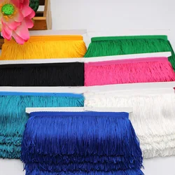 Short Tassel Fringe Trim, Lace Ribbon Tassels for Curtains, Dresses Sewing, Fringed Colors Trimmings, DIY Accessories, 10 M