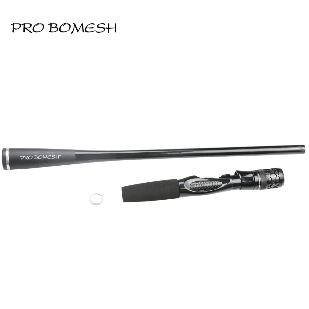 Pro Bomesh 1Set Taper Carbon Tube Grip Butt Section Spinning Cast Rod Building Component Handle Rod Repair DIY blank Accessory