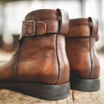 8 best sales Botas de piel auténtica para hombre - №8