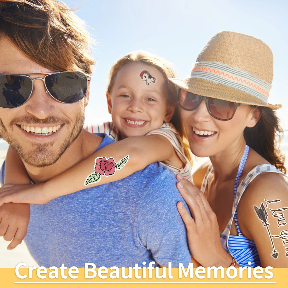 TransOurDream  A4 10PCS Printable Temporary Tattoo Transfer Paper for Inkjet & Laser Printer Skin White Background DIY