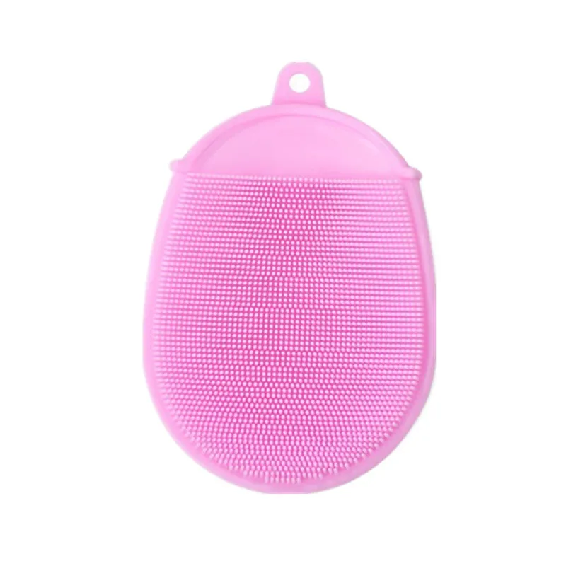 Soft Silicone Baby Shower Bath Brush Massage Glove Wash Pad Face Exfoliating Blackhead Facial Clean Shampoo Brush Bath Flower