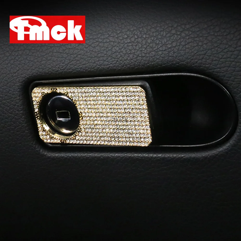 For Mercedes Benz C E ML GL CLK CLS GLC Class W205 W213 X204 W218 X253 W166 X166 Car Toolbox Handle Cover Trim Sequin Sticker