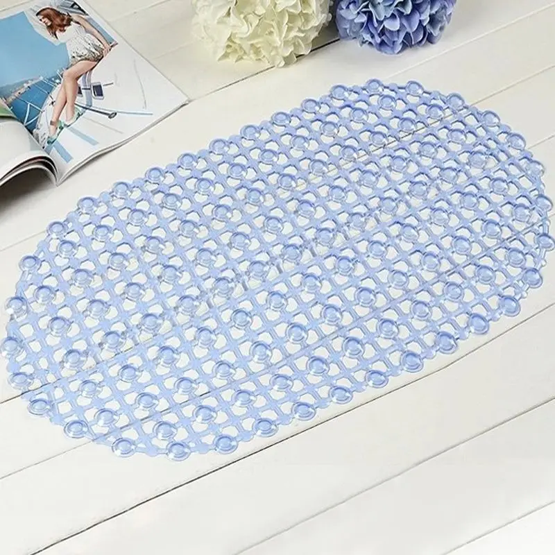 New Plastic Rubber PVC Bathroom Tub Bath Mat High Quality Non-Slip Bath Floor Bubble Shower Tub Mat Durable Bathroom Accessories