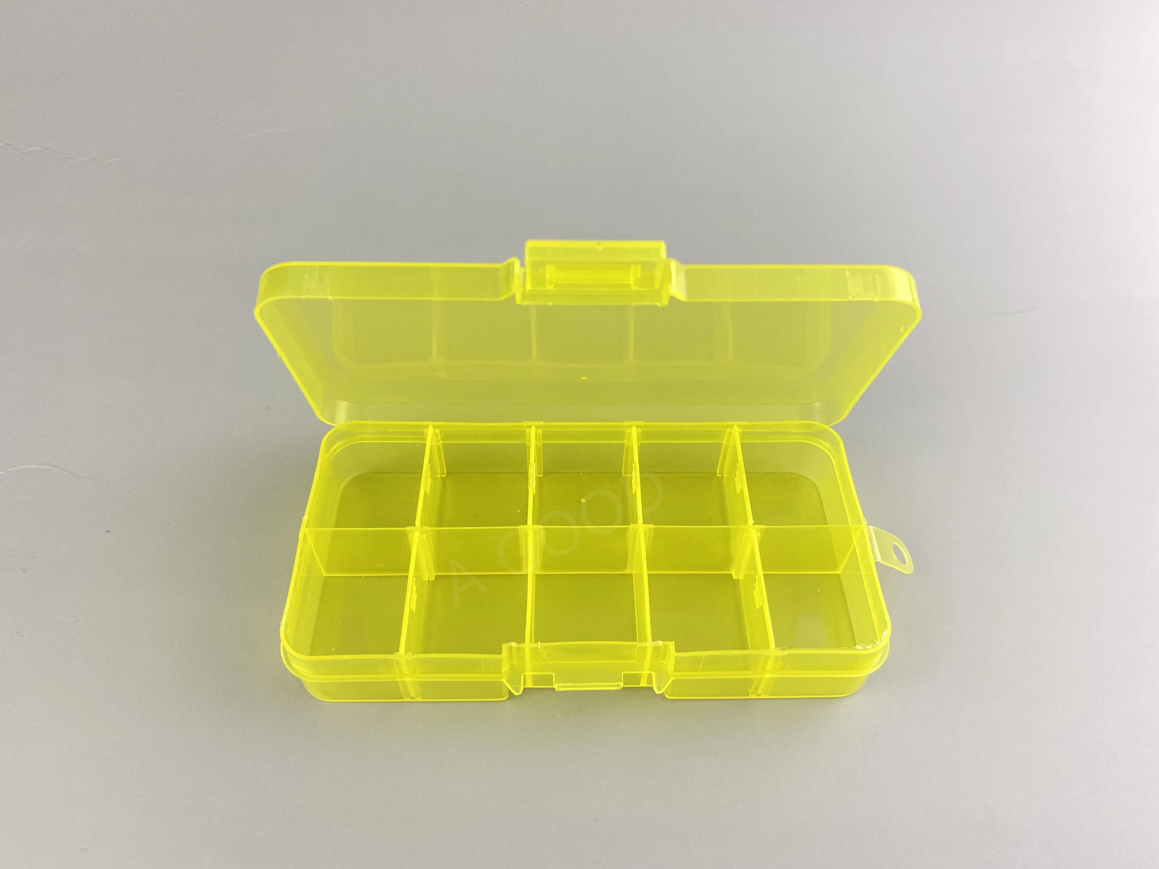 New 10 Slots Cells Colorful Portable Tool Storage Box Container Ring Electronic Parts Screw Beads Plastic Box