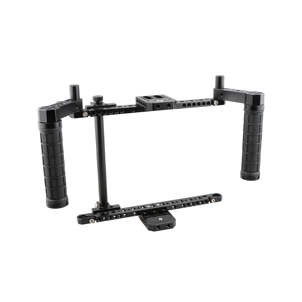 CAMVATE Director\'s Monitor Cage Rig With Adjustable Rubber Handles & Cheese Plate For 5\