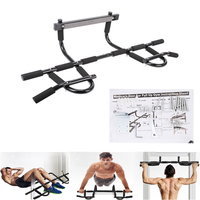 Multi-handle Horizontal Bar Wall-mounted Pull-up Rod Heavy-duty Doorway Trainer Multifunctional Fitness Equipment For Home Gym