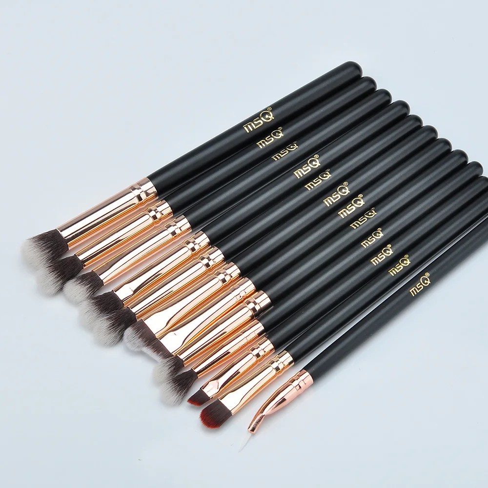 MSQ 12pcs Eyeshadow Makeup Brushes Set Concealer Eye Shadow Blending Eyeliner Dtail pincel maquiagem Rose Gold Make Up Brush