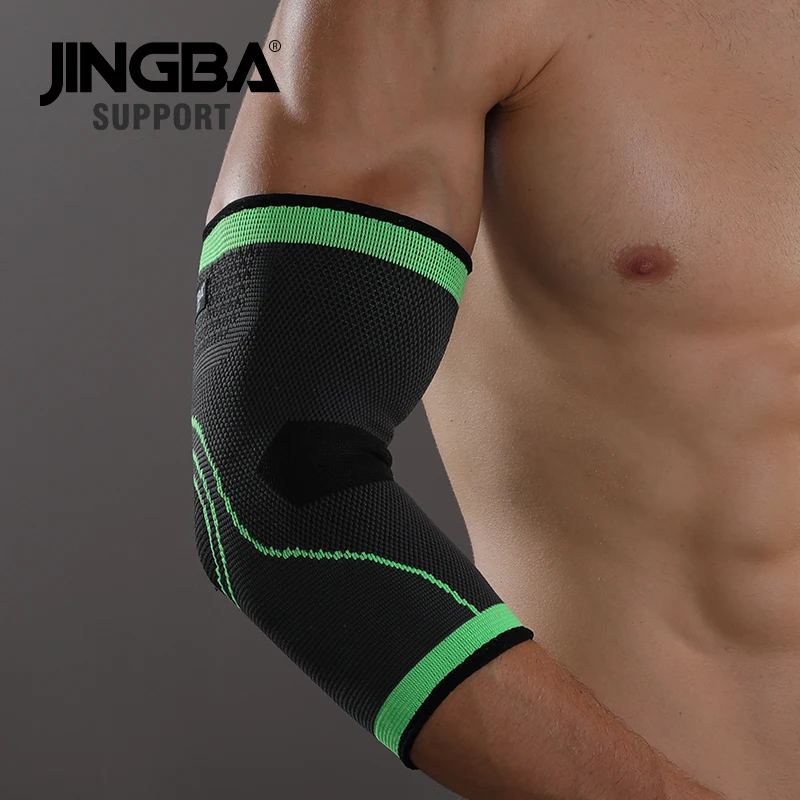 JINGBA SUPPORT 1PCS Nylon Basketball knee pads Elbow brace support protector +Wristband boxing hand wraps Support+Ankle support