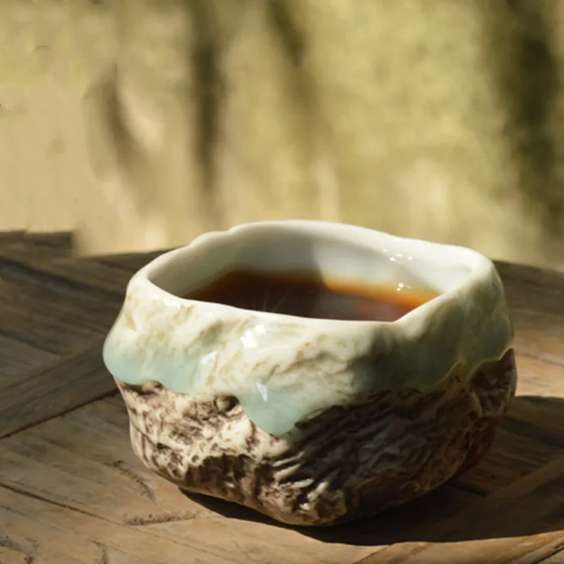 Vintage Tea Cup For Pu\'er Qing Ceramic Teacup 100ml Small Tea Bowl Master Cup Kung Fu Tea Set