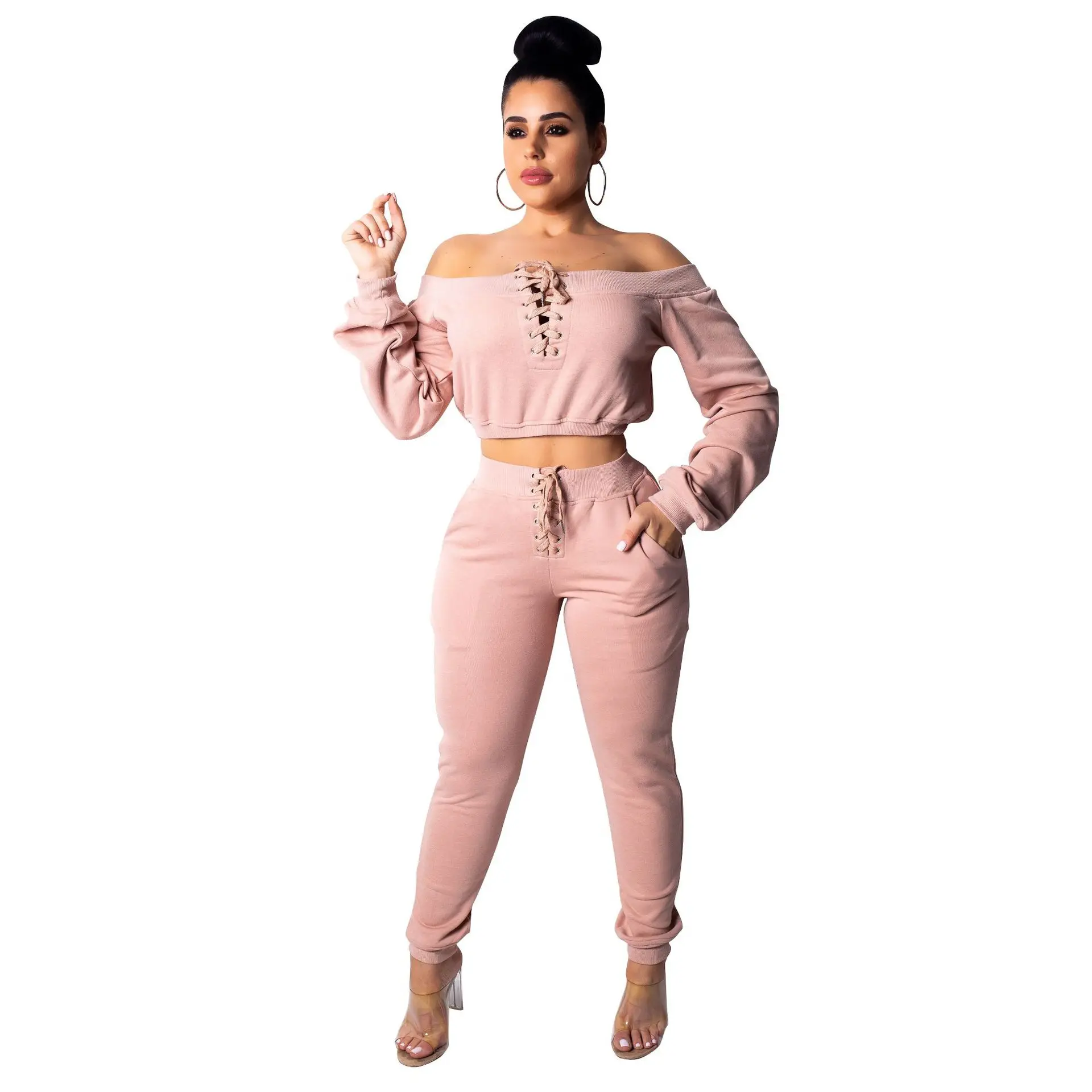 tracksuit for women two piece set long sleeve hoody pants 2 piece set for female winter two pieces sets women\'s suits