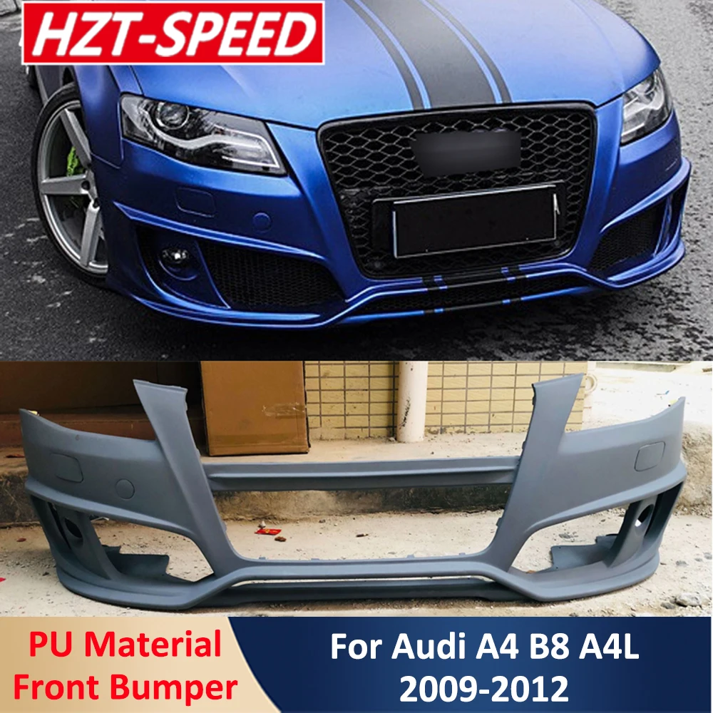 

A4L изменить на ABT Стиль комплект кузова автомобиля ПУ материал Неокрашенный передний бампер протектор для Audi A4 B8 2009-2012