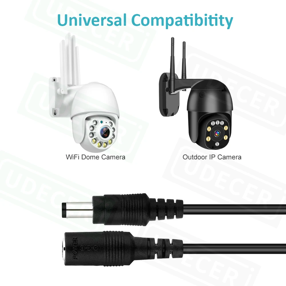 تيار مستمر 12 فولت الطاقة 20ft/6 10 متر تمديد كابل 5.5*2.1 مللي متر إلى ذكر سلك سلك الطاقة ل CCTV كاميرا الأمن قطاع الأجهزة المنزلية