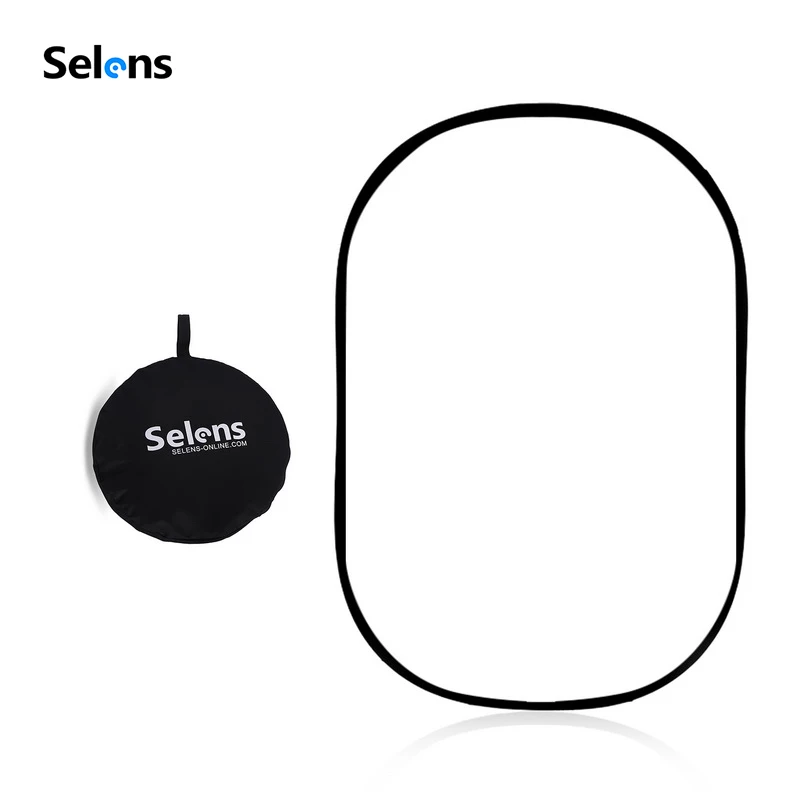 150X200CM طوي لينة ضوء مجلس صور فيديو شفافة البيضاوي عاكس الناشر صور استوديو لوحة لينة مع حقيبة محمولة