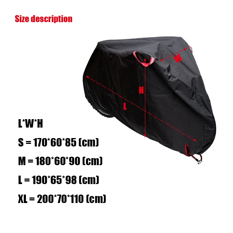 HSSEE Official Authentic Bicycle Waterproof Snow Cover Rain UV Cover 210D Oxford 20“ to 29\