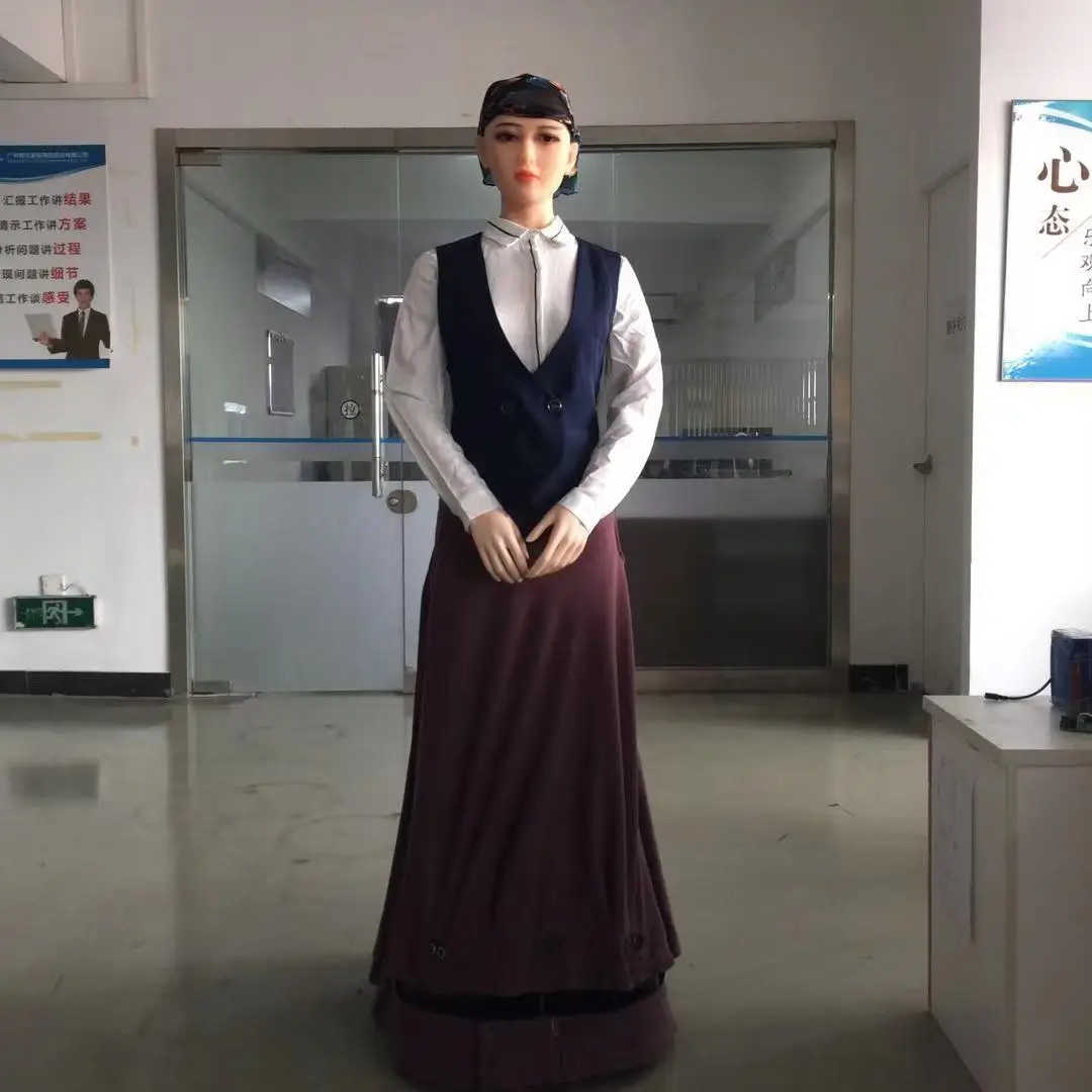 Smart Humanoid robot broadcasting Navigation venue guide voice robot for Museum Exhibition Center