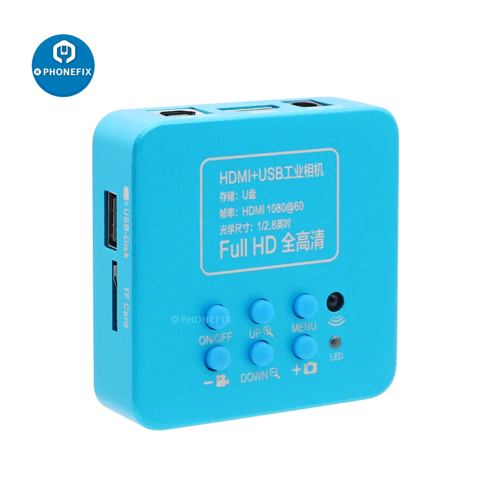 Imagem -02 - Microscópio Industrial Digital Full hd 30fps 2k 2mp Hdmi Usb Eletrônico para Reparo de Solda Chip ic Cpu Telefone