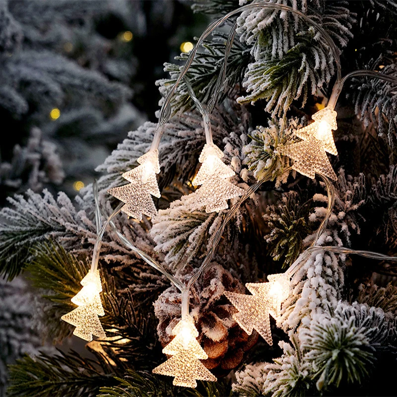 2022 neue Jahr Urlaub LED Girlande Straße Batterie String Licht Wasserdicht Girlande Für Weihnachten Baum Und Tannenzapfen Dekoration