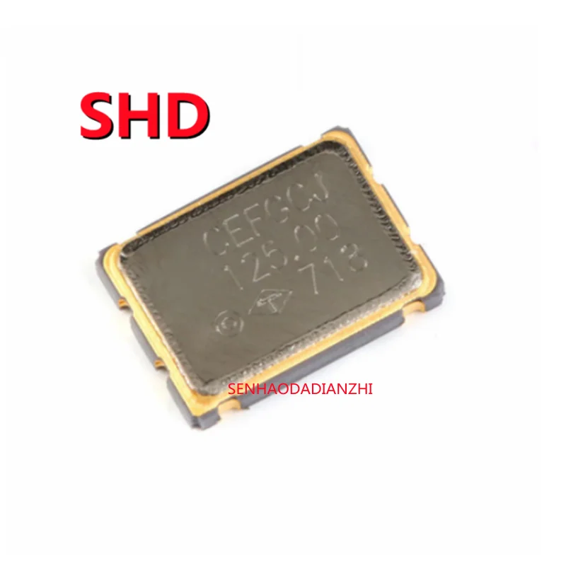10PCS 5*7mm 7050 4 pins SMD Oscillator 125MHz 125M 125.000mhz Active Crystal Oscillator