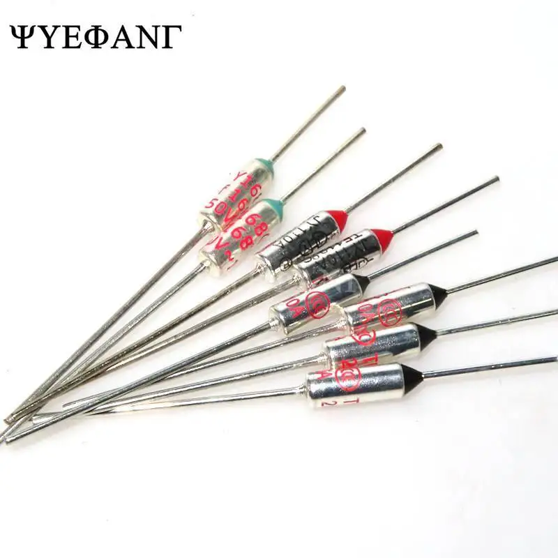 5PCS TF Thermal Fuse 10A 250V Temperature 85C 95C 100C 105C 110C 113C 115C 120C 125C 130C 152C 167C172C 185C 192C 216C 240C 280C