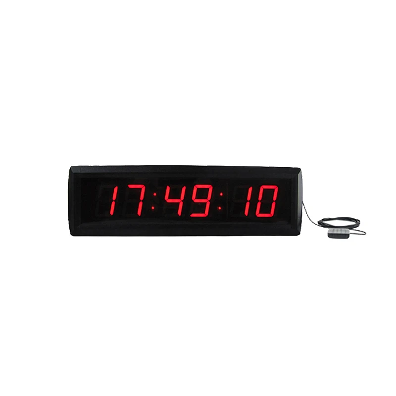 LED Digital Wall Clock, Synchronized Clock, Format, GPS, 12, 24H, 1.8''