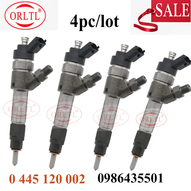 4 pieces New injector nozzle 0445120002,0 445 120 002 ,0986435501 for Camionnette (230L) JUMPER Camion plate-forme(230) IVECO