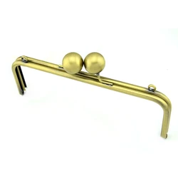 Metal Purse Frame Big Ball Kiss Lock Hanger Handle Accessaries Wallet Bag Frame Vintage DIY Bag Parts With Clasp Wholesale Price