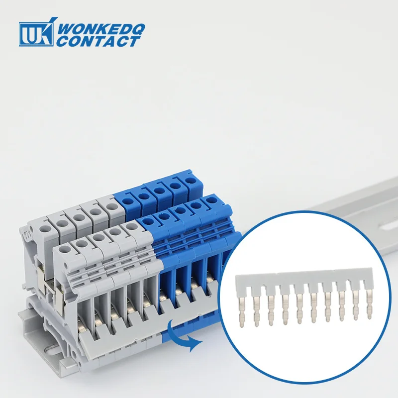 1Pc EB10-6 Jumpers For UK-2.5B/5N UKK/UKKB-5 UDK4 DIKD1.5 Connector EB 10-6 DIN Rail Terminal Block Accessories Insertion Bridge