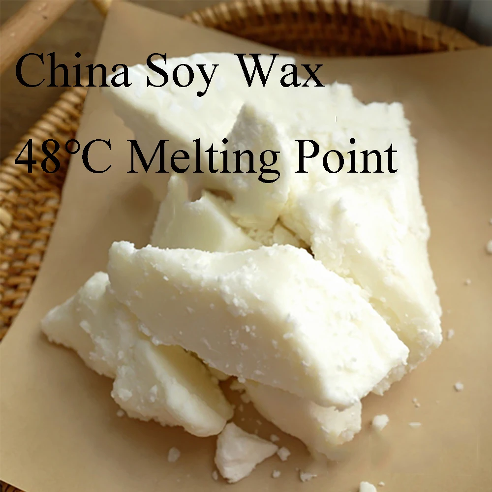 48℃ Melting Soy Wax Flakes Scented Candles Raw Materials Smokeless Smooth Handmade DIY Candle Making Supply