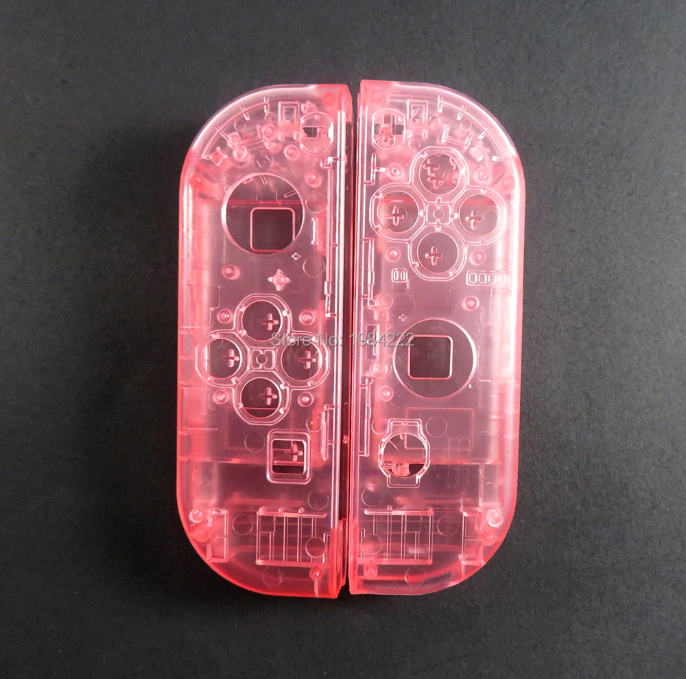 10 مجموعات من حالات الحماية الواضحة لجهاز نينتندو سويتش NS Joy Con الإسكان شل غطاء لوحدة التحكم NX JoyCons شفافة