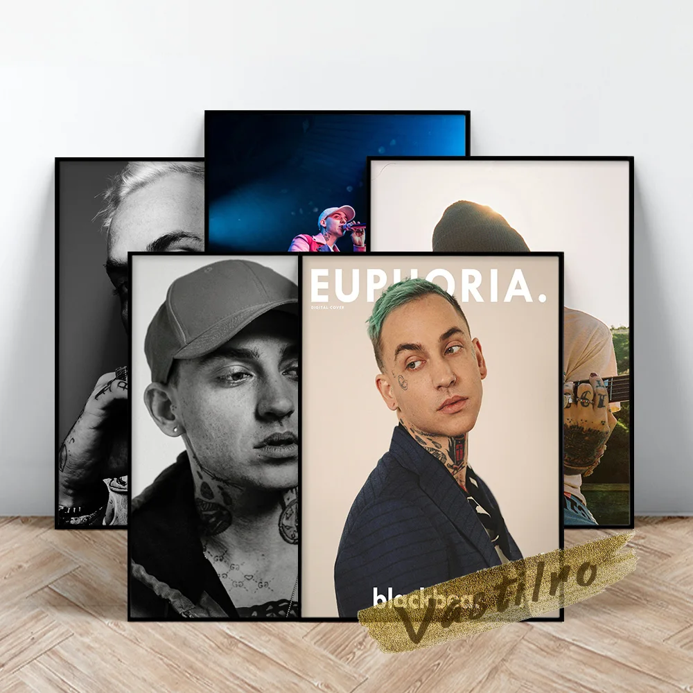 

Blackbear Rapper Poster, Hip Hop Rap Singer Wall Deocr, Blackbear Music Star Portrait Painting, Handsome Man Prints, Fans Gift