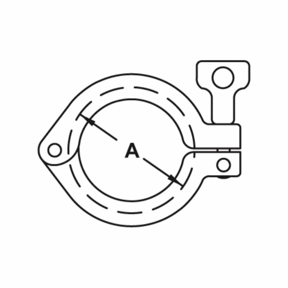 50.5mm-119mm Tri Clamp Clover SUS 304 Sanitary Fitting for Home Brewing OD Ferrule