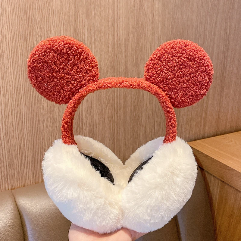 

Foldable Kawaii Winter Cold Protection Earmuffs Ladies Cute Christmas Headband Earmuffs Thick Warm Plush Earmuffs Snow Keep Warm