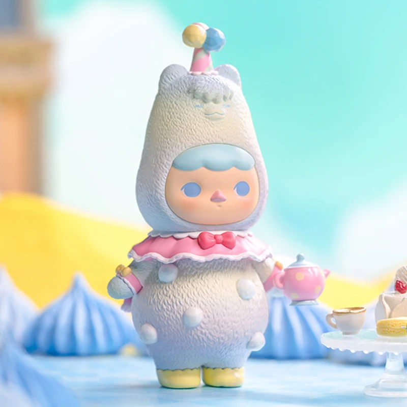 POP MART Pucky ANIML TEA PARTY-Figuras de Ação Colecionáveis, Brinquedo Kawaii Bonito, Caixa Misteriosa, Caixa Cega, 1Pc, 12 Pcs
