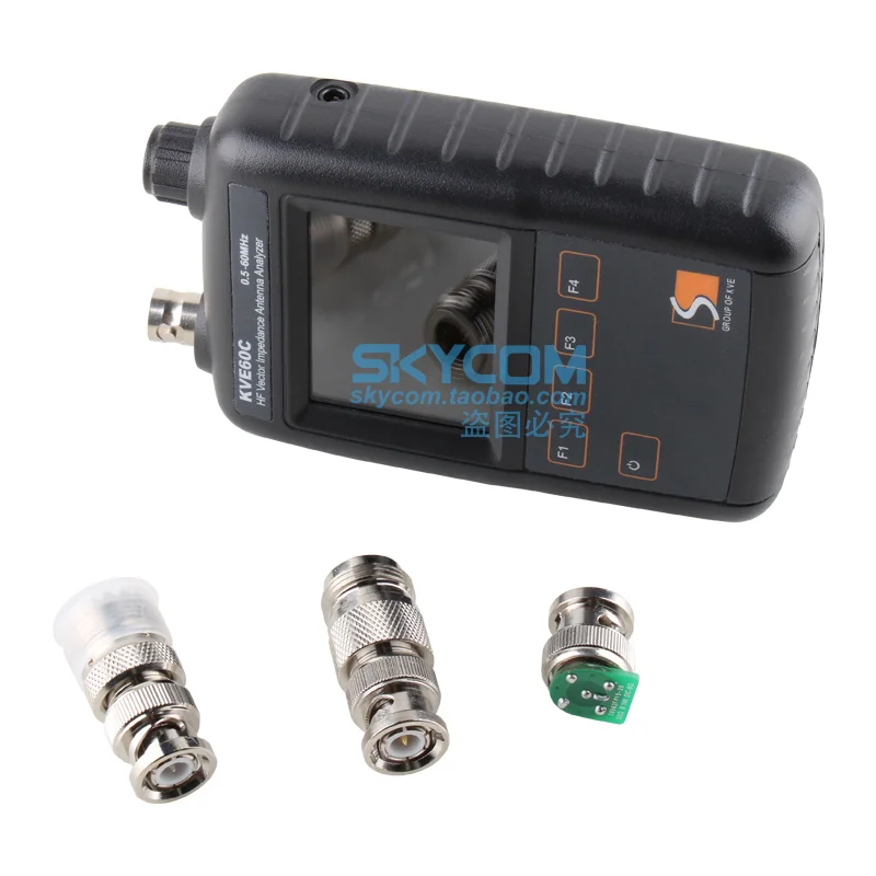 KVE60C الموجة القصيرة ناقلات اللون رمز الشاشة هوائي مقاومة محلل لحم الخنزير المحمولة المواهب متر لتقوم بها بنفسك بوتيك