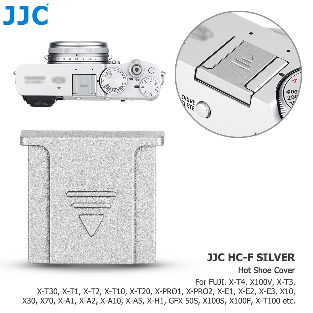 JJC 4PCS Camera Hot Shoe Cover Protector Cover for Fujifilm X-S20 X-H2 X100T X70 X30 XA7 XA5 XA3 GFX 50S II 100 50R XH1 Xpro3