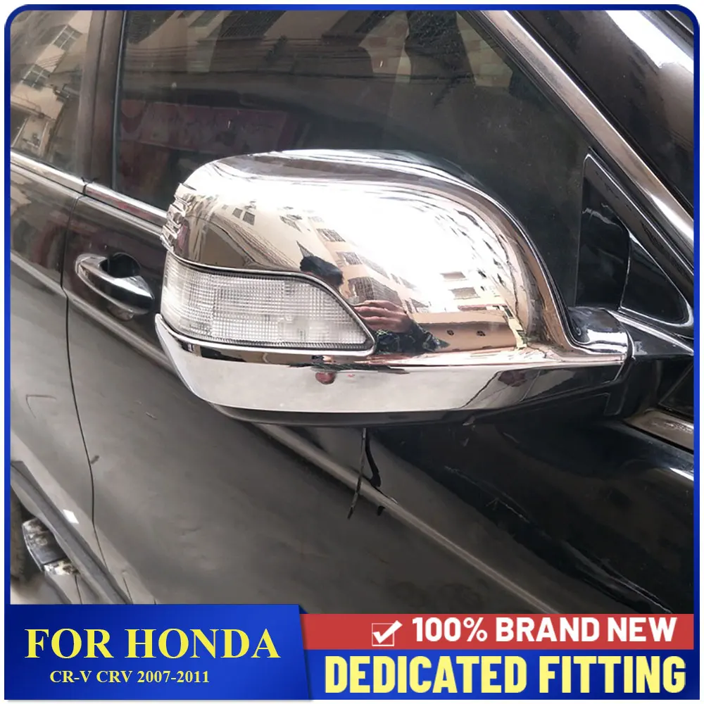 Car Styling For Honda CR-V CRV 2007 to 2011 Rearview Side Glass Mirror Cover Frame ABS Chrome Side Door Rearview Mirror Cover