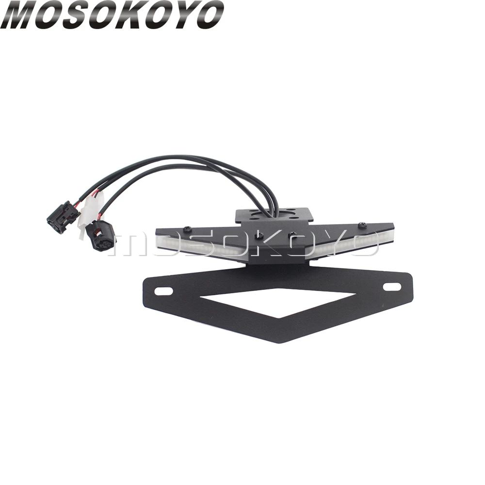 For Yamaha YZF R6 2017 2018 2019 Tail Tidy Stealth Fender Eliminator LED Integrated Turn Signals License Plate Light Bracket Kit