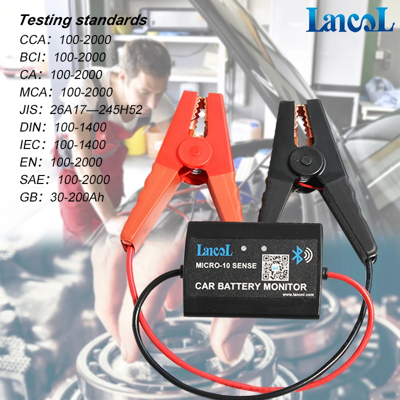 Lancol MICRO-10 Automotive Battery Analyzer CCA Battery Testing 12V CAR BATTERY TESTER With Bluetooth Battery Monitor